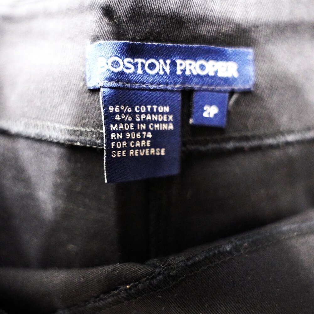 Boston Proper black pedal pusher size 2P - Picture 3 of 4